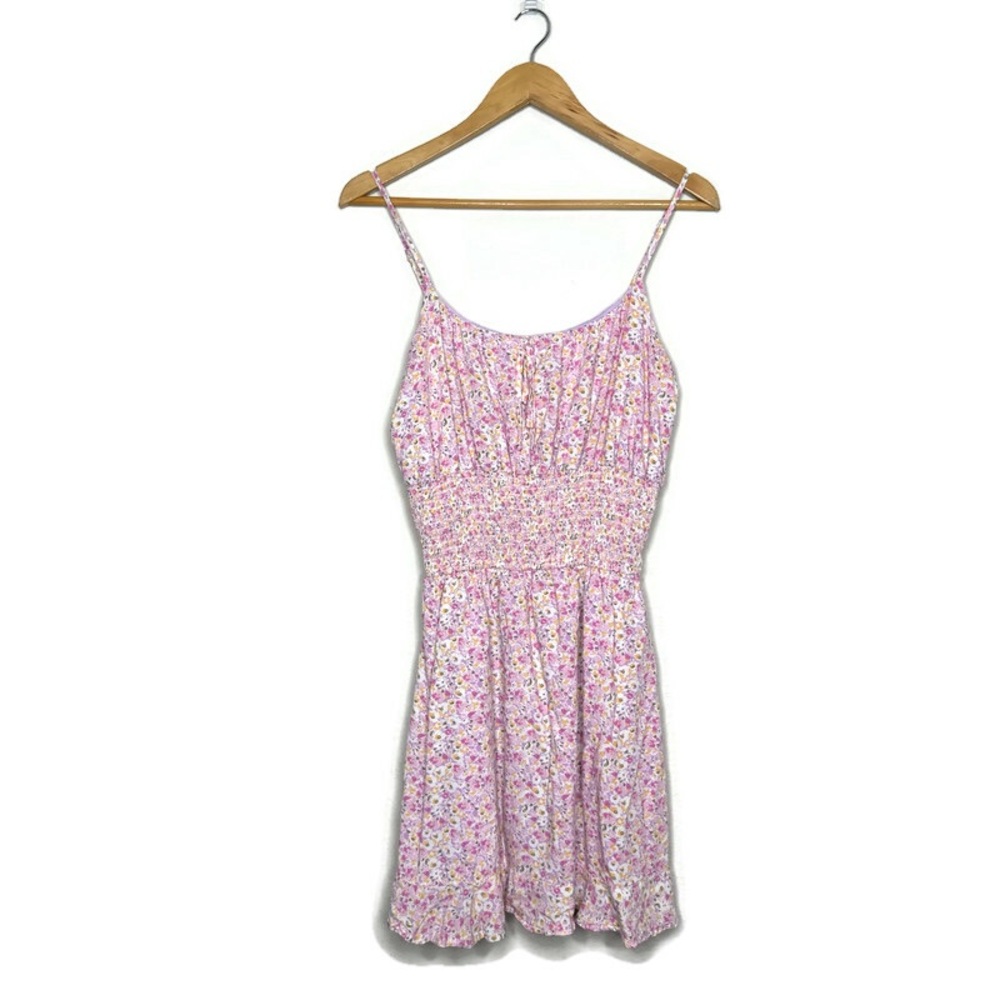 Liberty Love All Over Floral Print Smocked Waistline Dress Women’s Size XL